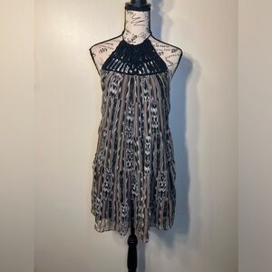 {Yaya Aflalo} reformation Braided Silk Halter Dress